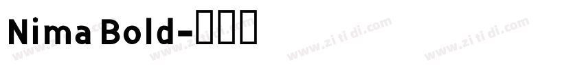 Nima Bold字体转换
